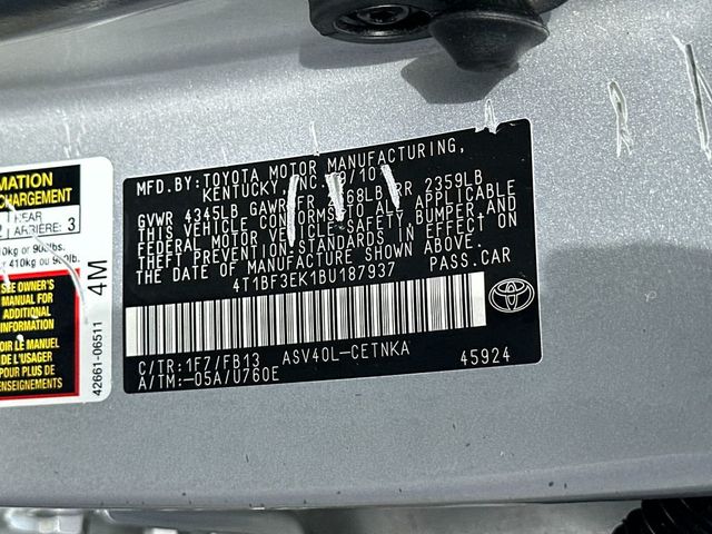 2011 Toyota Camry 4dr Sedan I4 Automatic LE - 22950236 - 19