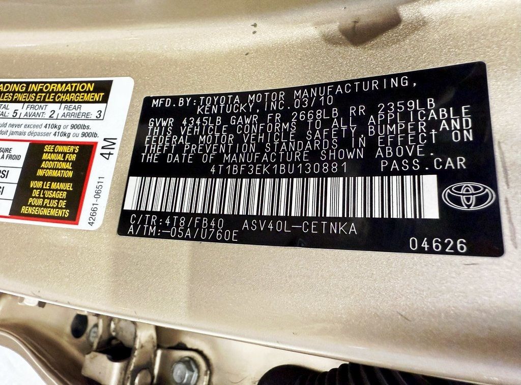 2011 Toyota Camry 4dr Sedan I4 Automatic LE - 22931847 - 31