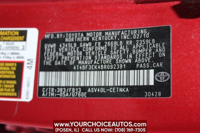 2011 Toyota Camry 4dr Sedan I4 Automatic LE - 22695781 - 25