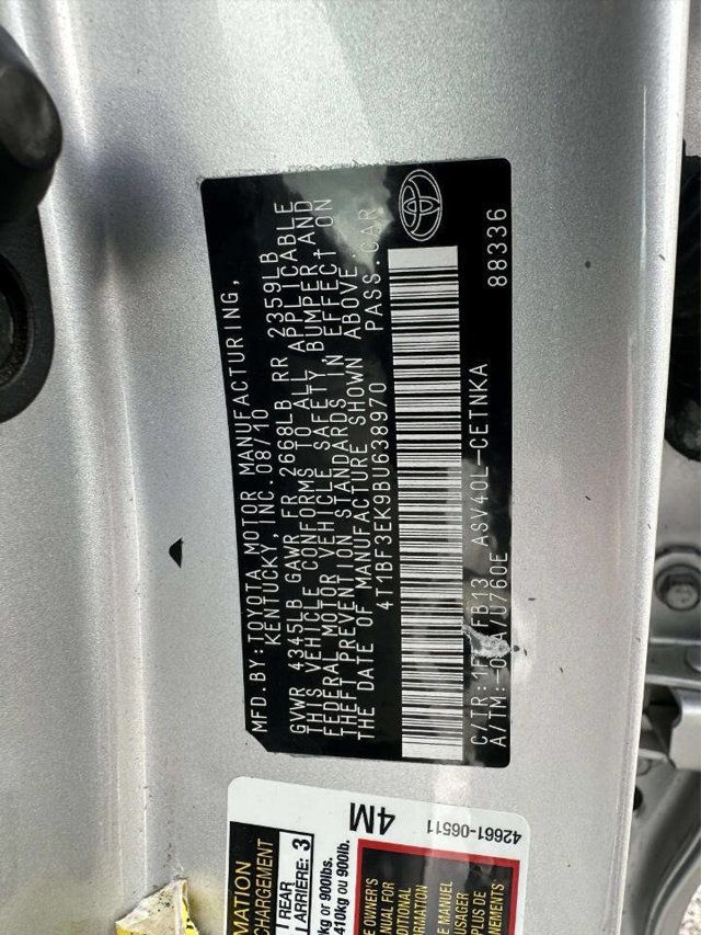 2011 Toyota Camry 4dr Sedan I4 Automatic LE - 23009451 - 29