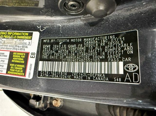 2011 Toyota Corolla 4dr Sedan Automatic LE - 22937744 - 33