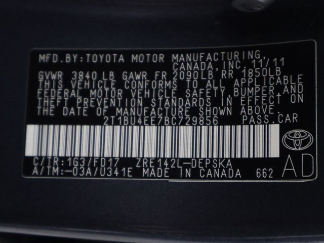 2011 Toyota Corolla 4dr Sedan Automatic S - 22944431 - 36