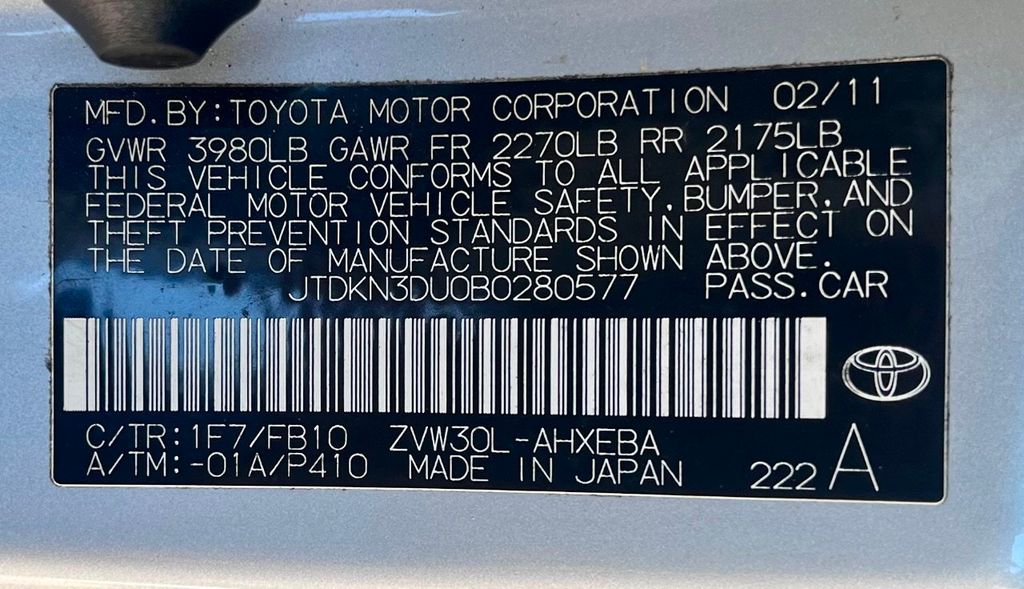 2011 Toyota Prius I Hibrid 5dr Hatchback - 22160988 - 36