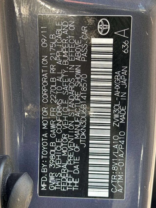 2011 Toyota Prius One 4dr Hatchback - 23016876 - 21