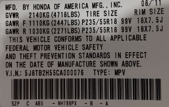 2012 Acura RDX FWD 4dr Tech Pkg - 22944426 - 4