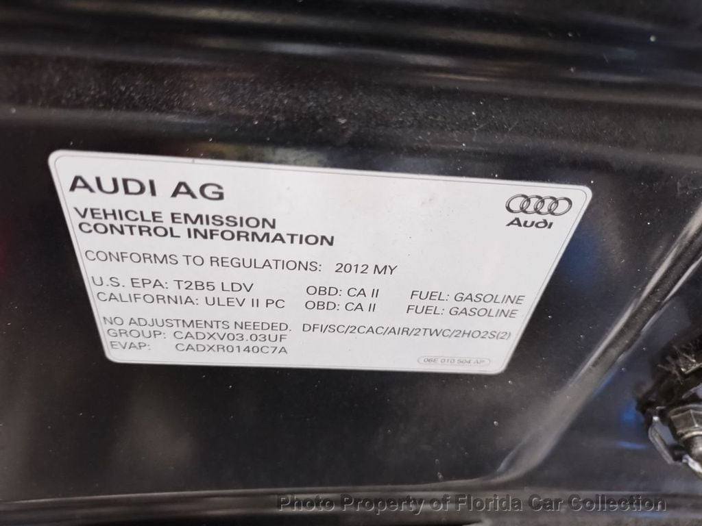 2012 Audi A6 4dr Sedan quattro 3.0T Premium Plus Clean Carfax Florida Car - 22318227 - 28