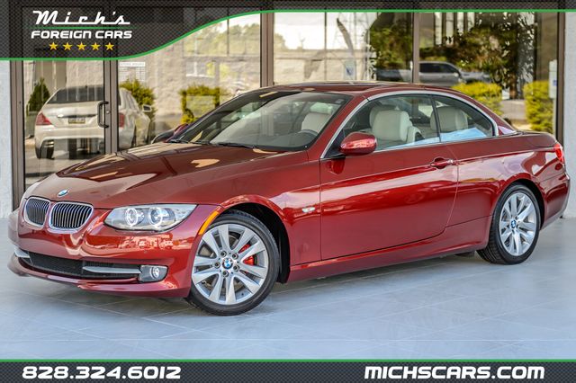 2012 BMW 3 Series 328i CONVERTIBLE - VERMILLION RED ON OYSTER - BEAUTIFUL - 23013183 - 0