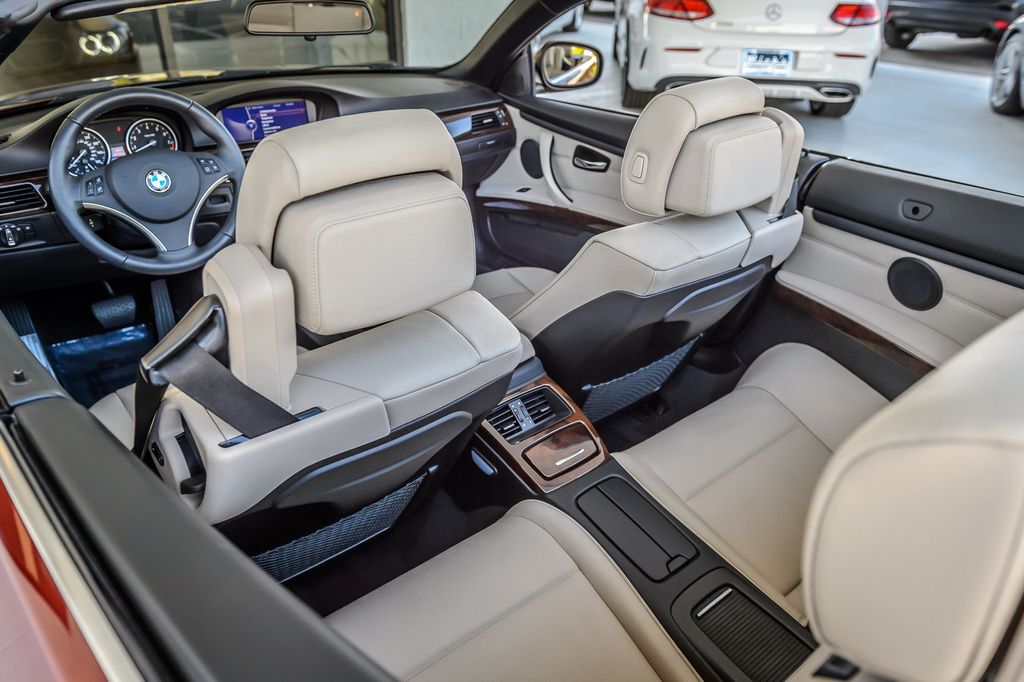 2012 BMW 3 Series 328i CONVERTIBLE - VERMILLION RED ON OYSTER - BEAUTIFUL - 23013183 - 46