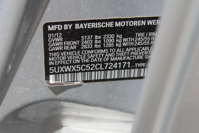 2012 BMW X3 28i - 23027375 - 9