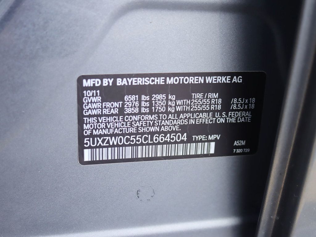 2012 BMW X5 35D Diesel Premium / Cold Pkg 3rd Row Seat - 22941695 - 37