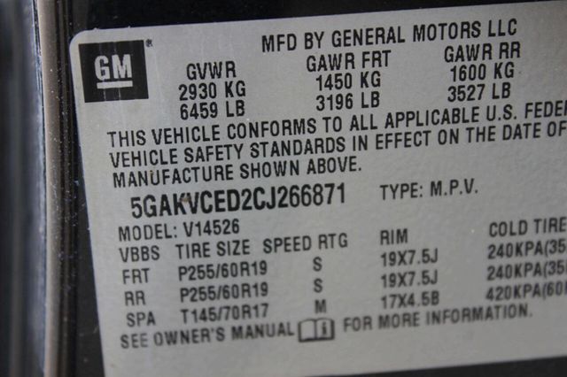 2012 Buick Enclave AWD 4dr Leather - 23026749 - 10