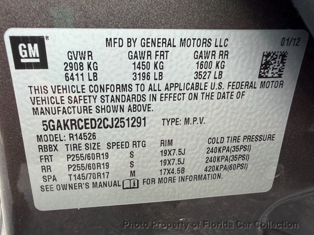 2012 Buick Enclave Leather FWD Third Row - 23062323 - 97