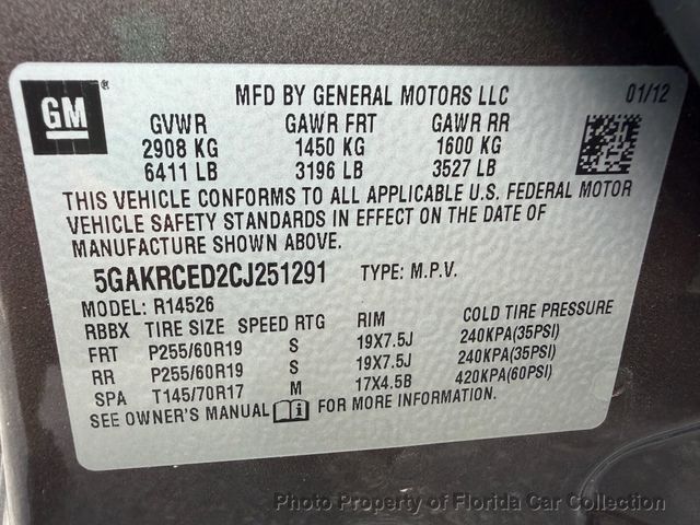 2012 Buick Enclave Leather FWD Third Row - 23062323 - 97