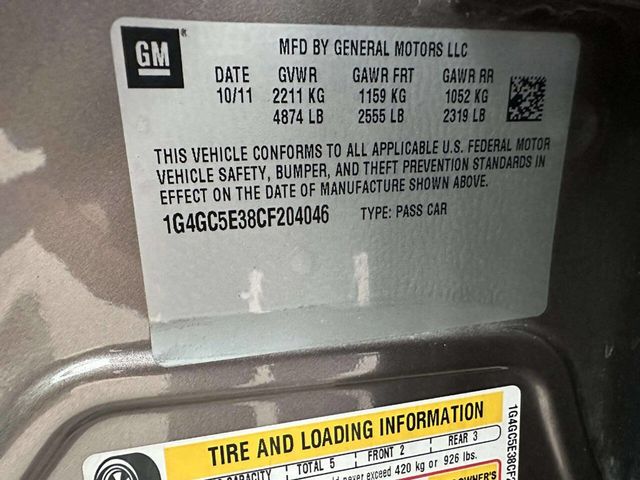 2012 Buick LaCrosse 4dr Sedan Leather FWD - 22963898 - 36