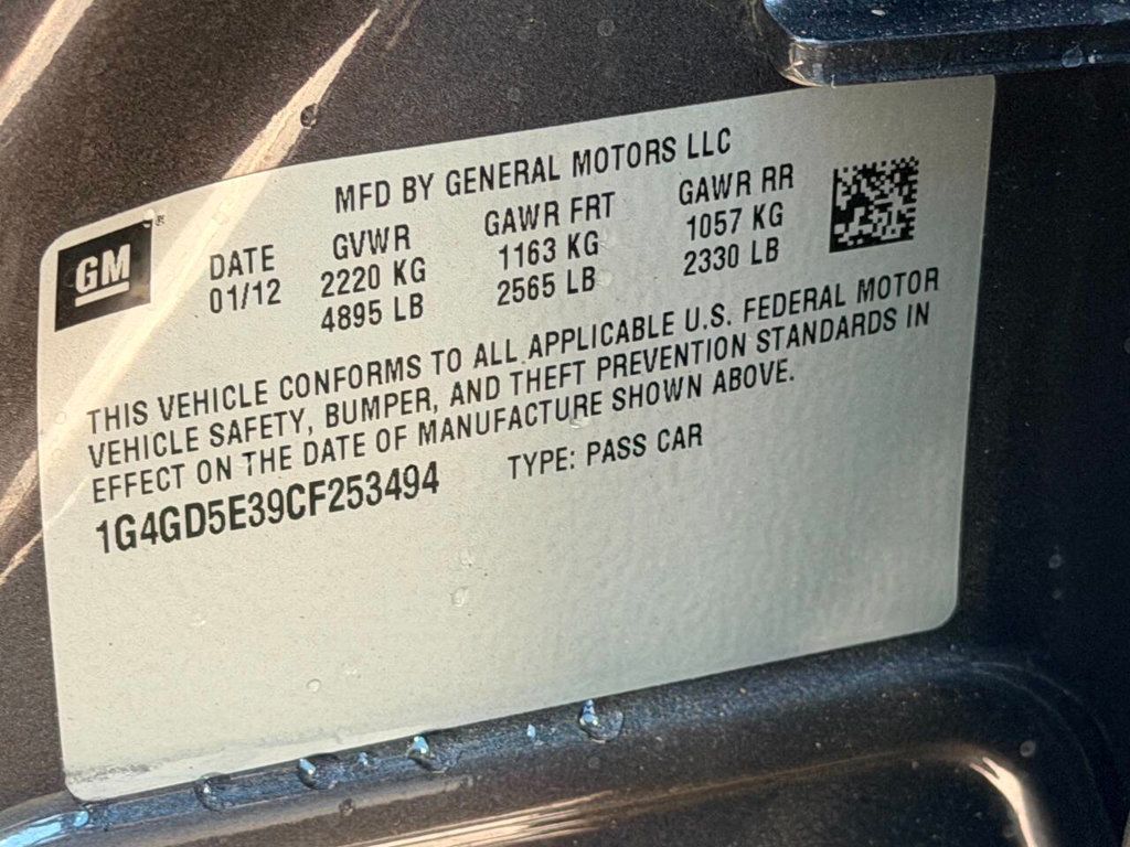 2012 Buick LaCrosse 4dr Sedan Premium 1 FWD - 23009098 - 48