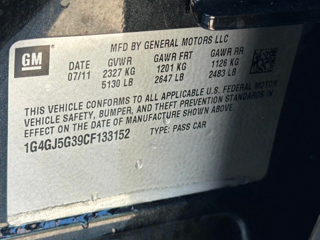 2012 Buick LaCrosse 4dr Sedan Touring FWD - 22918294 - 15