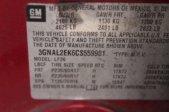 2012 Chevrolet Captiva Sport FWD 4dr LS w/2LS - 23001767 - 9