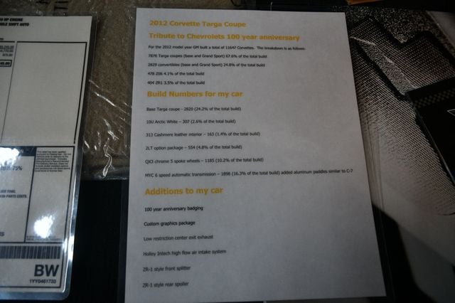 2012 Chevrolet Corvette 2dr Coupe w/2LT - 22944218 - 18