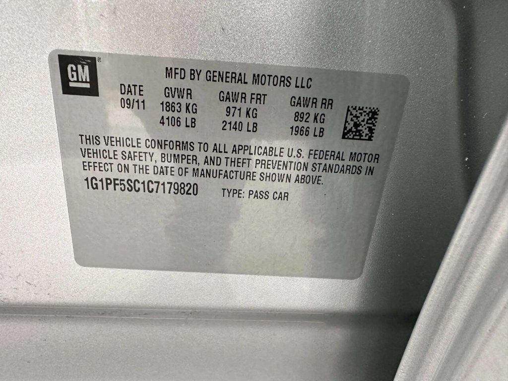 2012 Chevrolet CRUZE 4dr Sedan LT w/1LT - 22961857 - 33