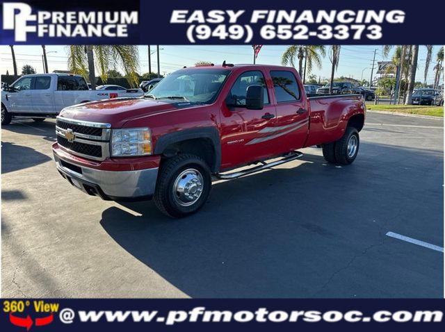 2012 Chevrolet Silverado 3500 HD Crew Cab LT DUALLY 4X4 6.0L GAS CLEAN - 22909139 - 0