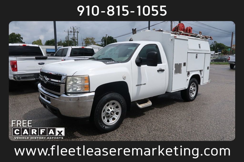 2012 Chevrolet Silverado 3500HD Silverado 3500 2WD Reg Cab Enclosed Utliity Ladder Rack  - 23073139 - 0