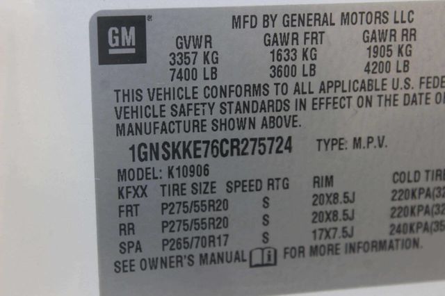 2012 Chevrolet Suburban 4WD 4dr 1500 LTZ - 23000007 - 10