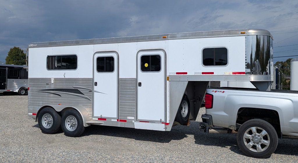 2012 Exiss 2 Horse Straight Load Goose Neck  - 23097515 - 0