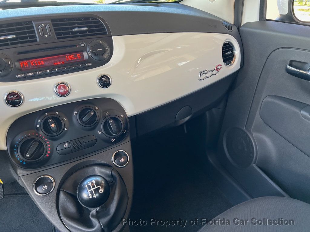 2012 FIAT 500 Convertible Pop 5-Speed Manual - 22916616 - 11