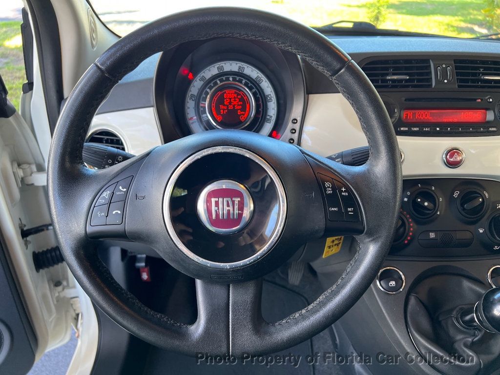 2012 FIAT 500 Convertible Pop 5-Speed Manual - 22916616 - 48