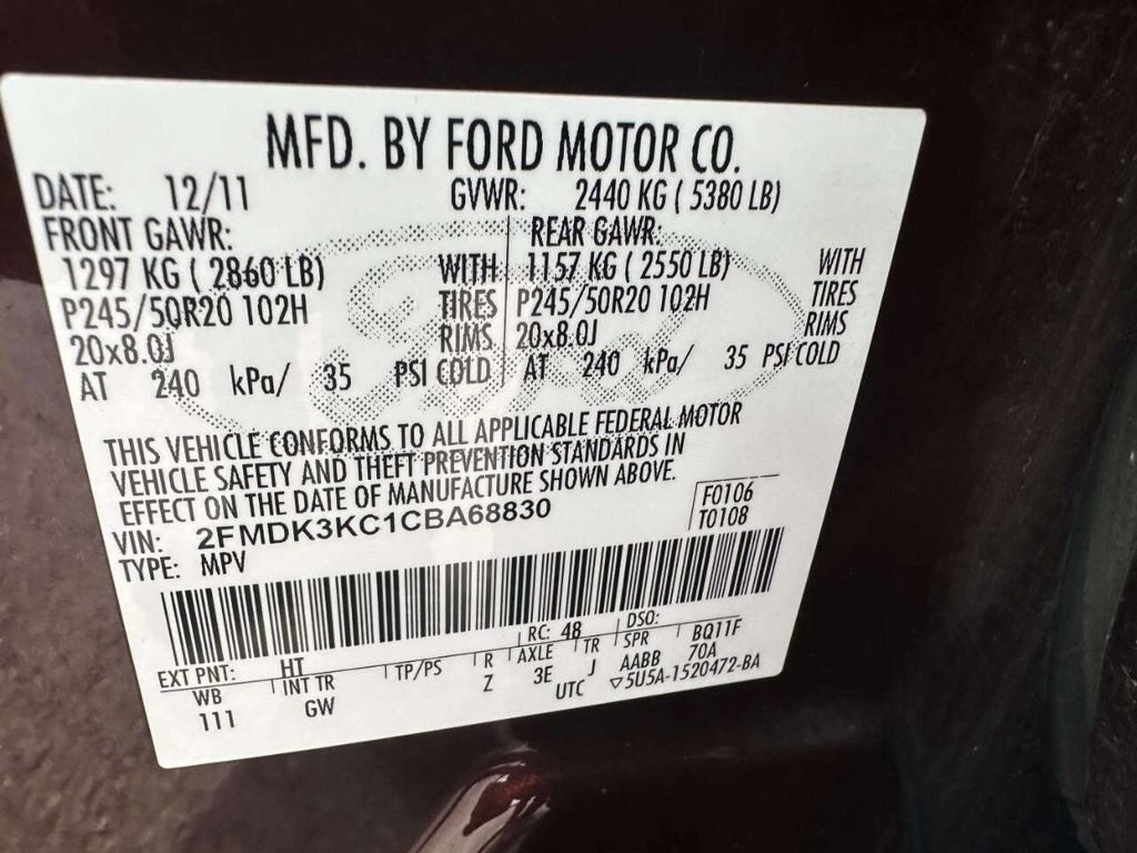 2012 Ford Edge 4dr Limited FWD - 23021996 - 36