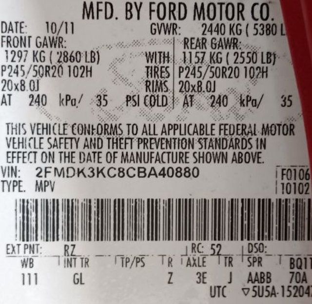 2012 Ford Edge 4dr Limited FWD - 23001018 - 4