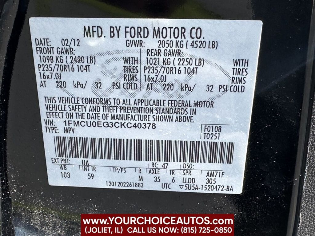 2012 Ford Escape FWD 4dr Limited - 22417315 - 18