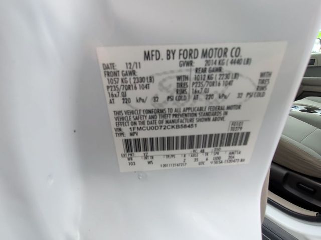 2012 Ford Escape FWD 4dr XLT - 22984721 - 22