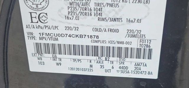 2012 Ford Escape FWD 4dr XLT - 23007422 - 8