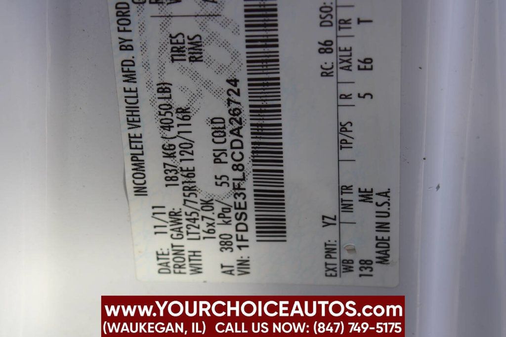 2012 Ford E-Series E 350 SD 2dr 176 in. WB DRW Cutaway Chassis - 23032547 - 26