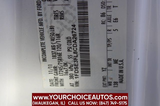 2012 Ford E-Series E 350 SD 2dr 176 in. WB DRW Cutaway Chassis - 23032547 - 26