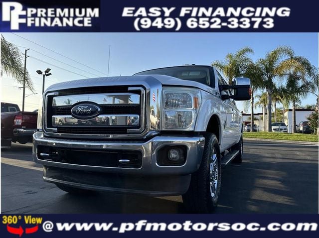 2012 Ford F250 Super Duty Crew Cab LARIAT 4X4 DIESEL NAV BACK UP CAM CLEAN - 22419257 - 0