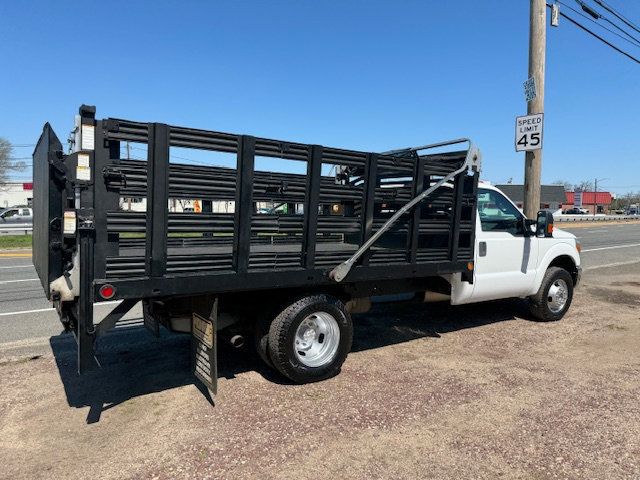 2012 Ford F350 SD 13 FT FLATBED STAKE BODY WITH LIFTGATE 24,000 MILES - 22389209 - 2