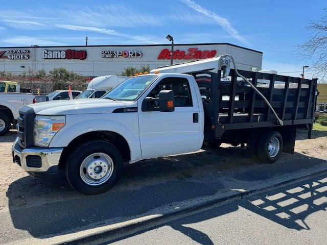 2012 Ford F350 SD 13 FT FLATBED STAKE BODY WITH LIFTGATE 24,000 MILES - 22389209 - 8