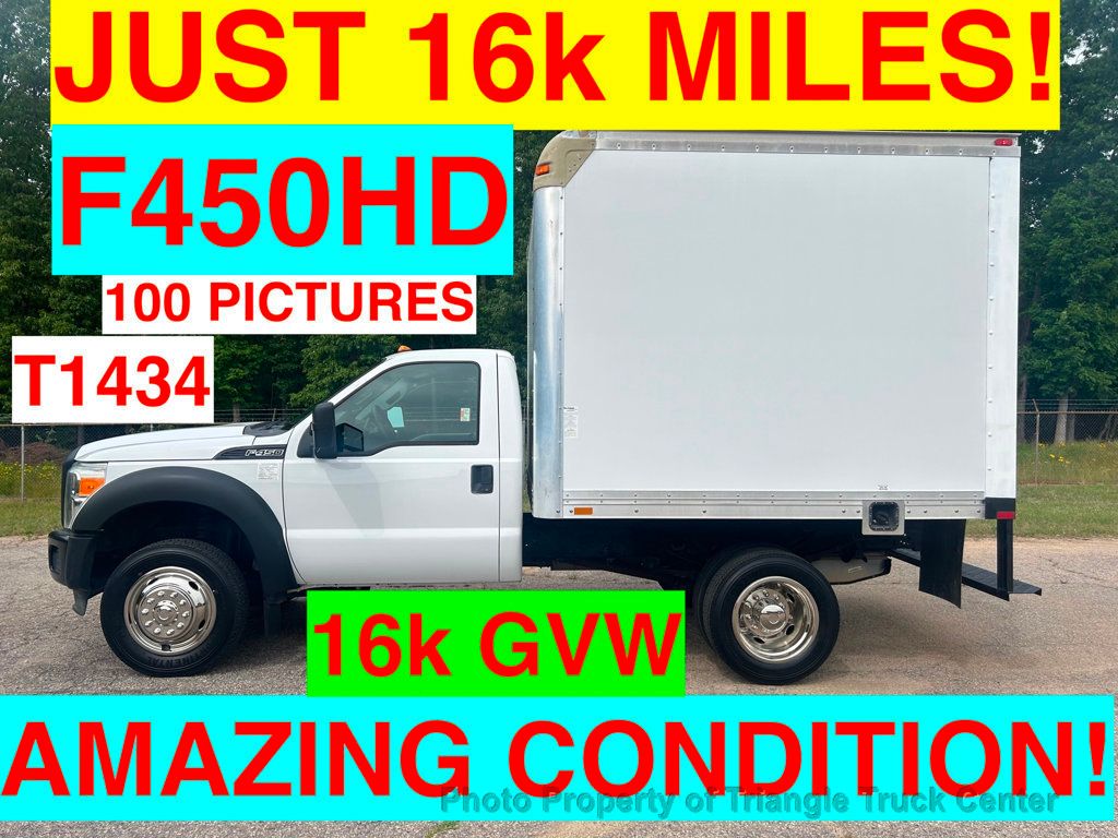 2012 Ford F450HD BOX TRUCK JUST 16k MILES! HEAVY SPEC! ONE OWNER! FRP BOX! SUPER CLEAN UNIT! - 22416283 - 0