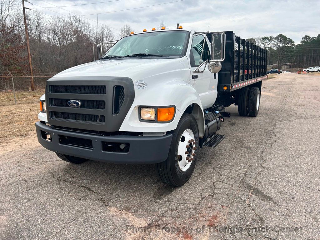 2012 Ford F650/F750 NON CDL LONG STAKE BODY JUST 17k MILES! 6.7 CUMMINS! STEEL DECK! SUPER CLEAN UNIT! - 22321408 - 3