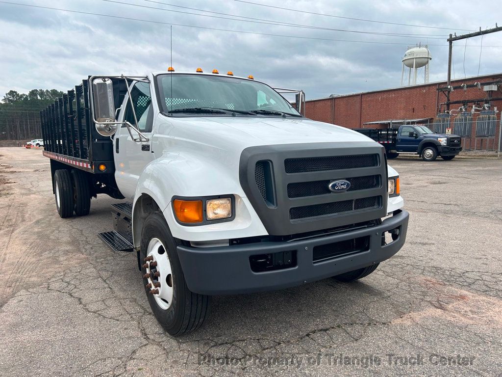 2012 Ford F650/F750 NON CDL LONG STAKE BODY JUST 17k MILES! 6.7 CUMMINS! STEEL DECK! SUPER CLEAN UNIT! - 22321408 - 4