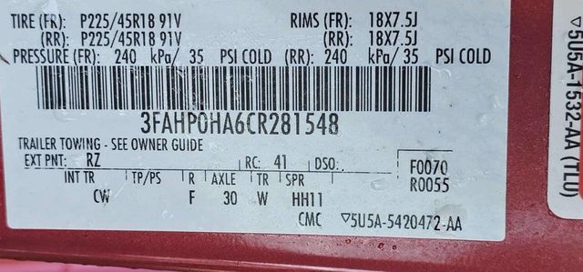 2012 Ford Fusion 4dr Sedan SE FWD - 22985475 - 10