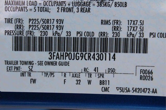 2012 Ford Fusion 4dr Sedan SEL FWD - 23025305 - 10