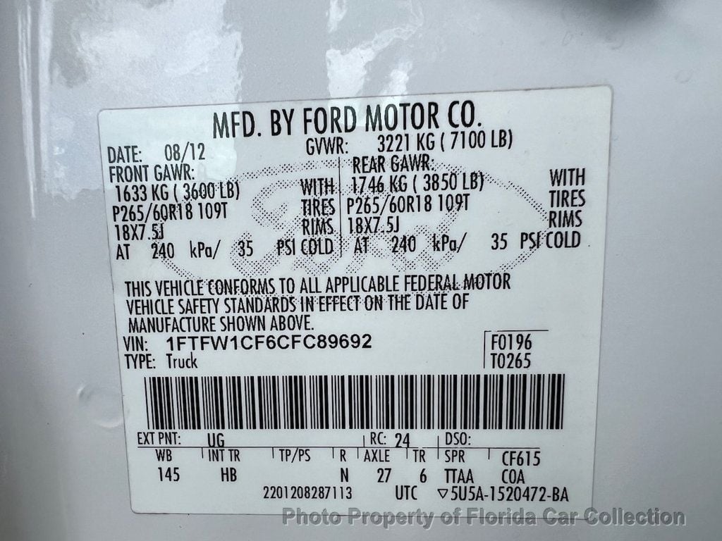 2012 Ford F-150 SuperCrew Lariat 5.0L V8 - 22572538 - 99