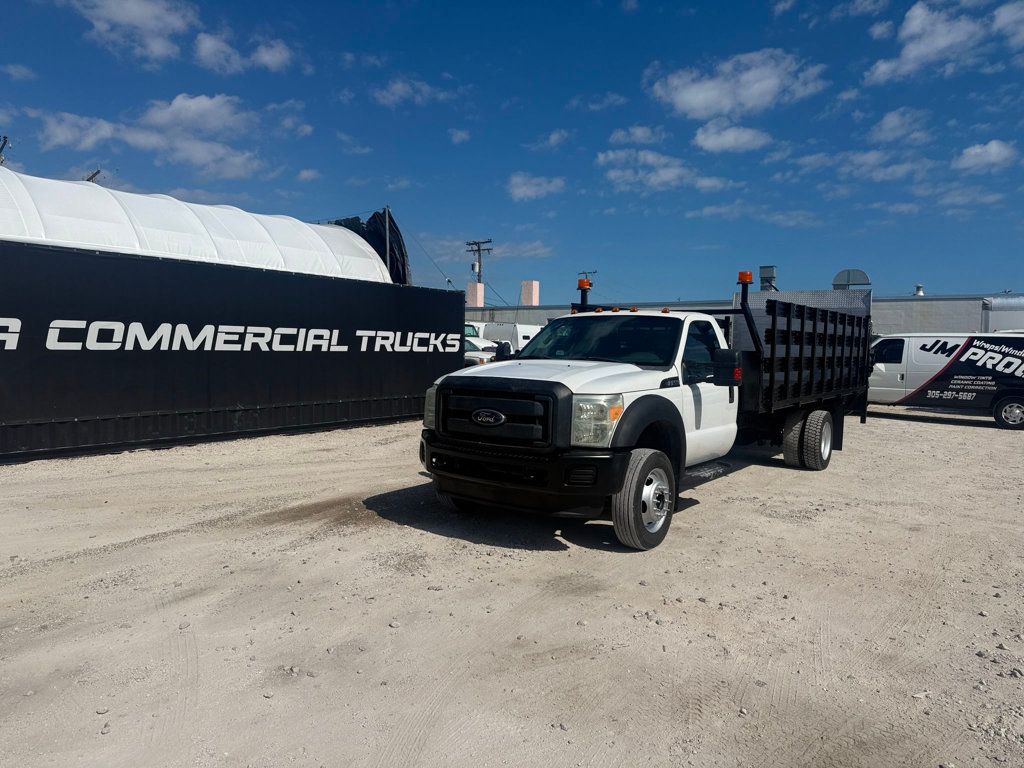 2012 Ford F-450 18' Stake Side Flatbed With Liftgate  - 22990627 | Video 1