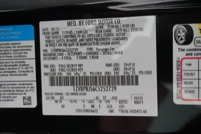 2012 Ford Mustang 2dr Coupe Shelby GT500 - 22941381 - 27