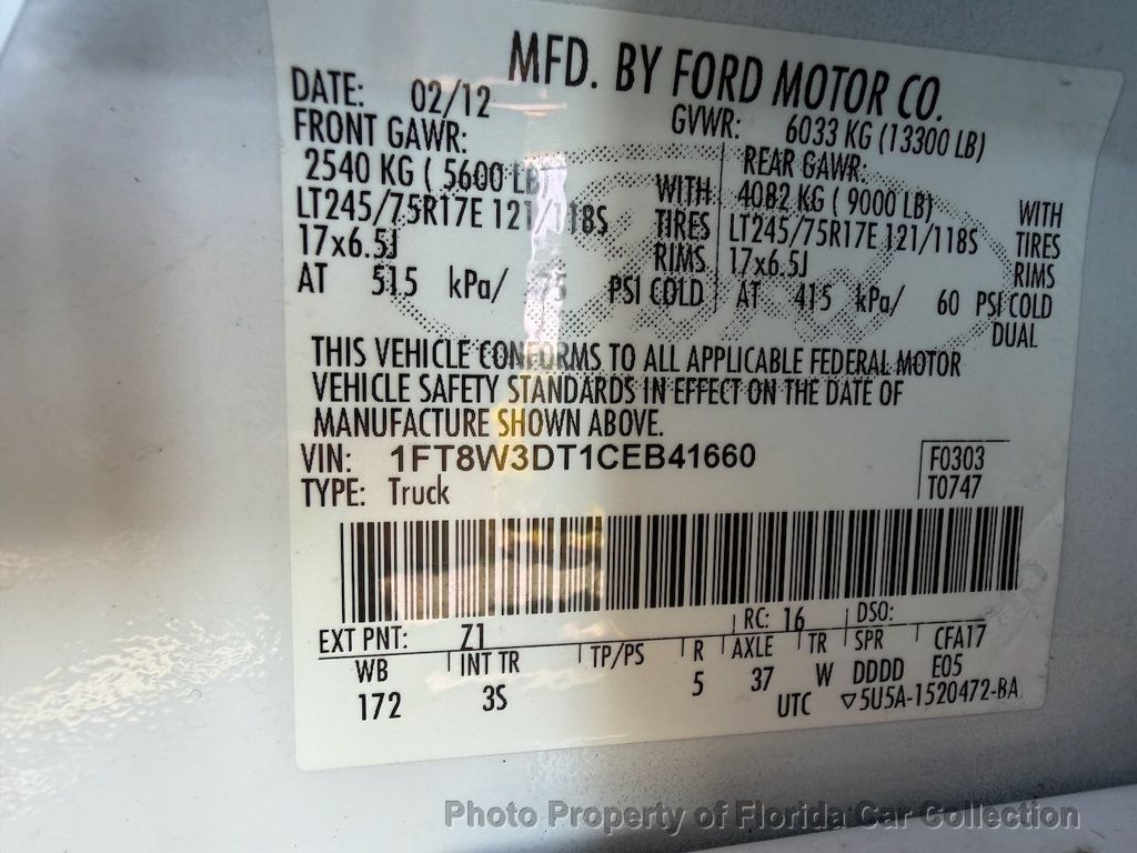 2012 Ford Super Duty F-350 DRW 4WD Crew Cab XLT Power Stroke 6.7L Turbodiesel - 23000352 - 80