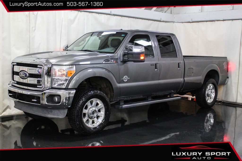 2012 Ford Super Duty F-350 SRW 8FT LONGBED LARIAT LOW 92,000 MILE POWERSTROKE 4x4 - 22394000 - 0