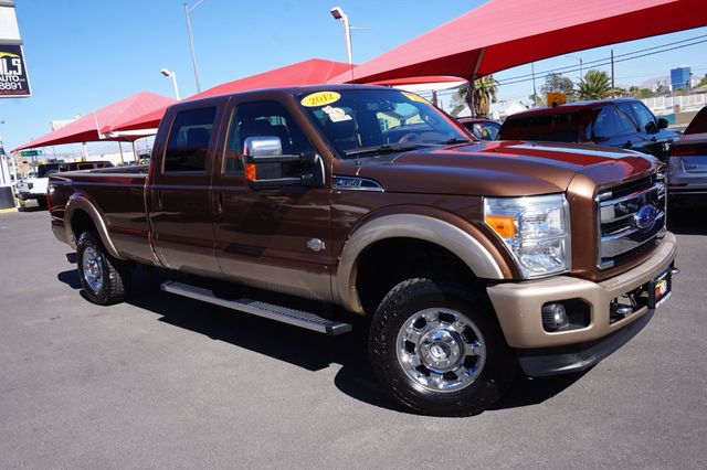 2012 Ford Super Duty F-350 SRW KING RANCH, 4X4, DIESEL, BROWN LEATHER SEATS, NAVIGATION - 23096212 - 1
